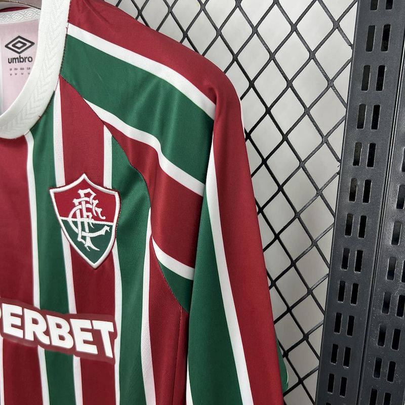 Camisa Fluminense I 25/26 - Super Mundial Manga Longa| Futmantos