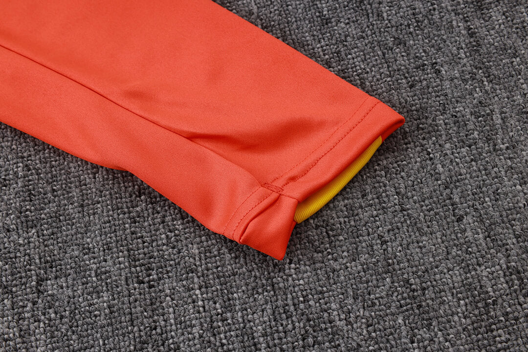 Conjunto Agasalho Brasil Laranja | FutMantos