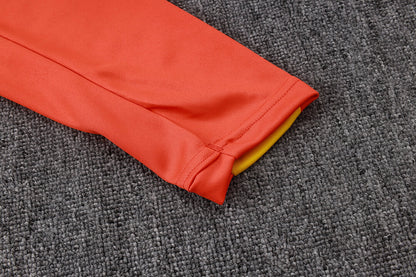 Conjunto Agasalho Brasil Laranja | FutMantos