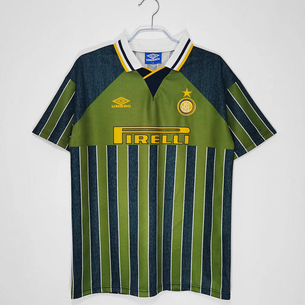 Camisa Inter de Milão Retrô 1995/1996 Cinza/Verde - | Futmantos