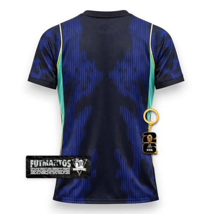 Camisa Brasil ll Copa do Mundo 2026 Azul | FutMantos