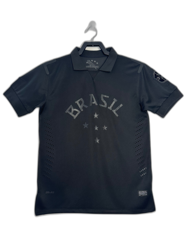 Camisa Brasil 13/14 Preto - Versão Retrô | FutMantos