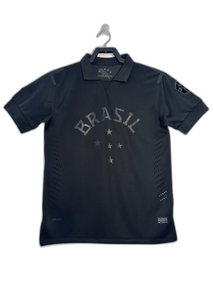 Camisa Brasil 13/14 Preto - Versão Retrô | FutMantos
