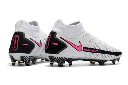 Chuteira Campo Nike Phantom GT Elite Dynamic Fit FG White/Pink - Cano Alto