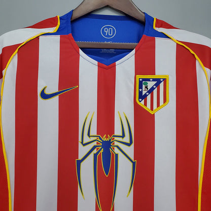 Camisa Atlético de Madrid Retrô 2004/2005 Vermelha e Branca - | Futmantos