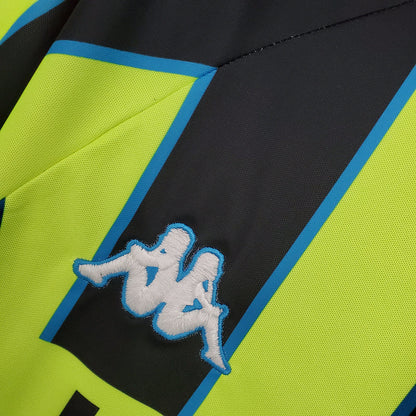Camisa Manchester City Retrô 1998/1999 Amarela e Preta -  | Futmantos
