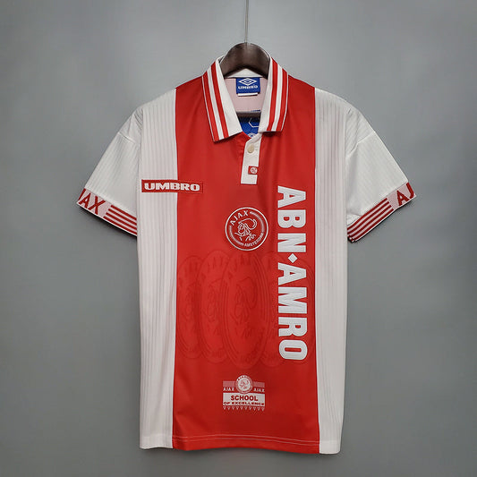 Camisa Ajax Retrô 1997/1998 Vermelha e Branca - | Futmantos