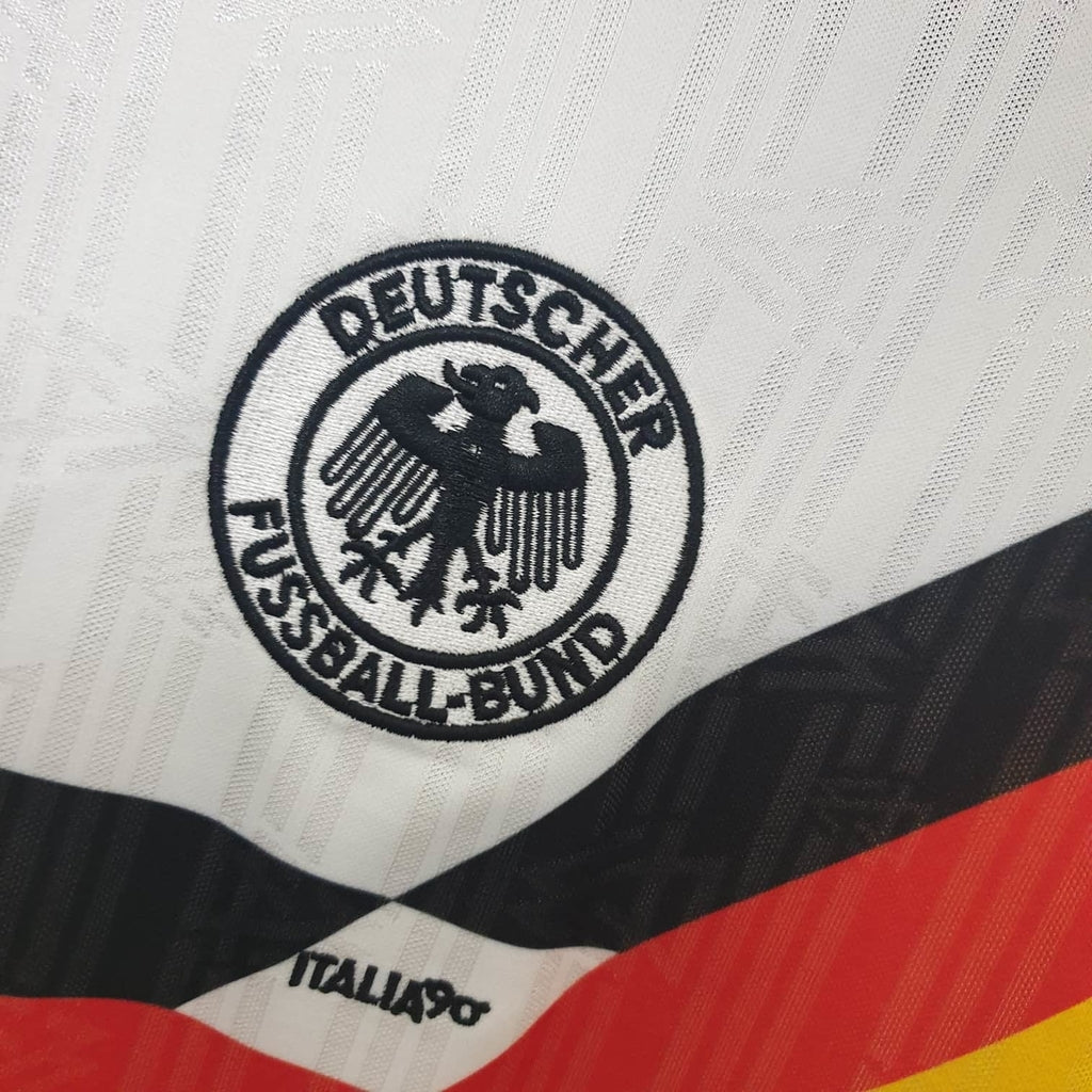 Camisa Alemanha I 1990 Branca Retrô - | Futmantos