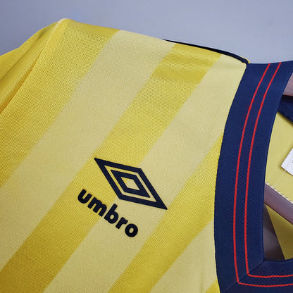 Camisa Arsenal Retrô 1983/1986 Amarela - | Futmantos