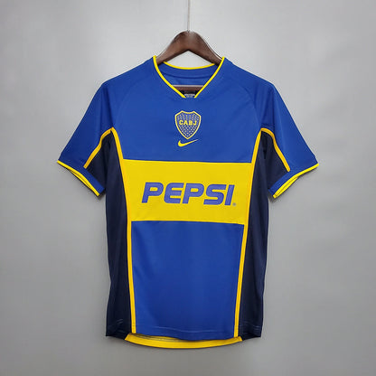 Camisa Boca Juniors Retrô 2002 Azul e Amarela - | Futmantos