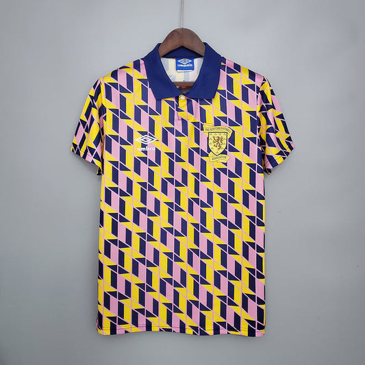 Camisa Escócia Retrô 1988/1989 Amarela - | Futmantos