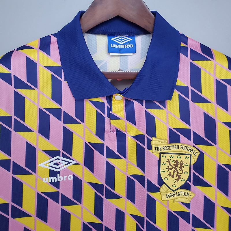 Camisa Escócia Retrô 1988/1989 Amarela - | Futmantos