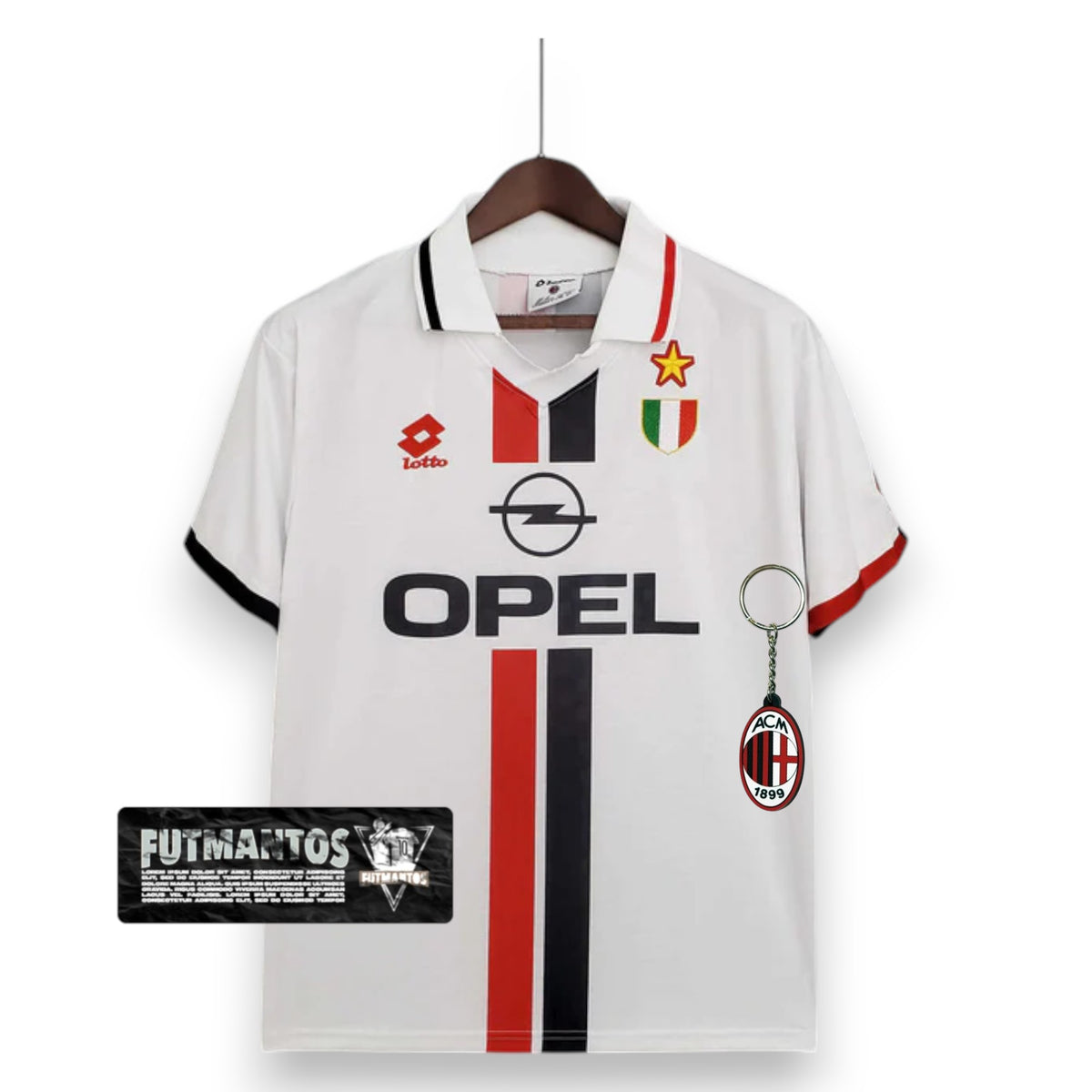 Camisa Milan Retrô 1995/1997 Branca - Lotto | Futmantos