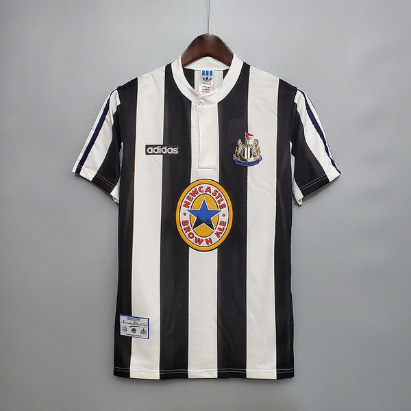 Camisa Newcastle Retrô 1995/1997 Preta e Branca - | Futmantos