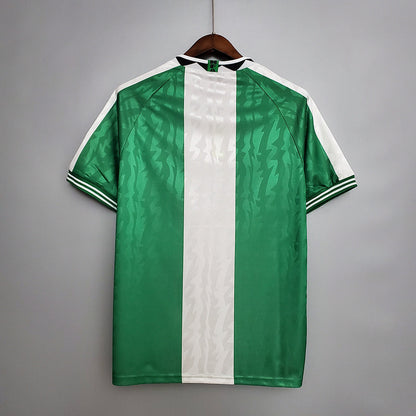 Camisa Nigéria Retrô 1996 Verde e Branca - | Futmantos