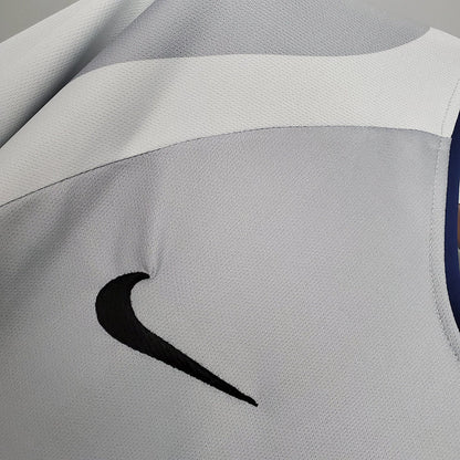 Camisa PSG Retrô 2001/2002 Branca e Cinza - | Futmantos