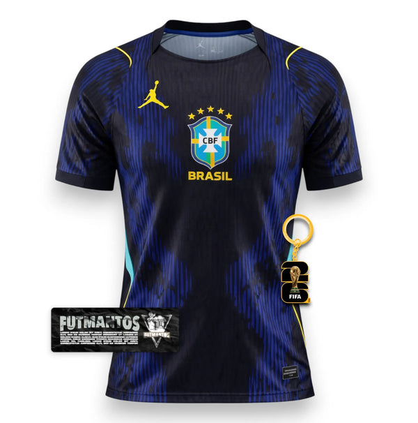 Camisa Brasil ll Copa do Mundo 2026 Azul | FutMantos
