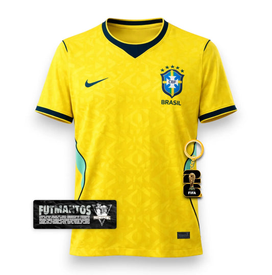 Camisa Brasil l - Copa do Mundo 2026 Amarela | FutMantos