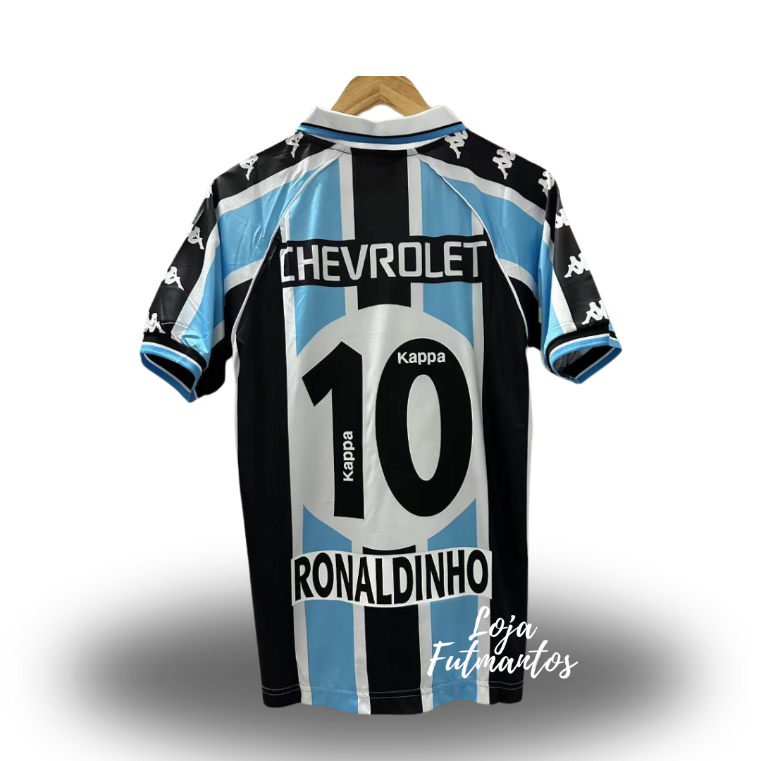 Camisa Grêmio I 2000/01 - Ronaldinho #10 | Futmantos