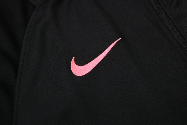 Conjunto PSG 2122 Preta e Rosa - - Com Fecho