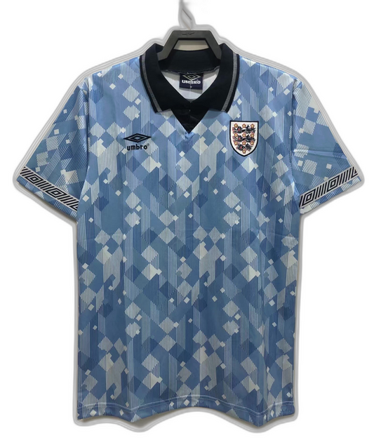 Camisa Inglaterra 1990 Edição Azul - Versão Retrô | FutMantos