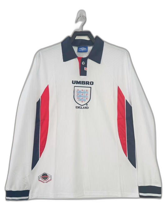 Camisa Inglaterra 1998 I Home - Versão Retrô Manga Longa | FutMantos