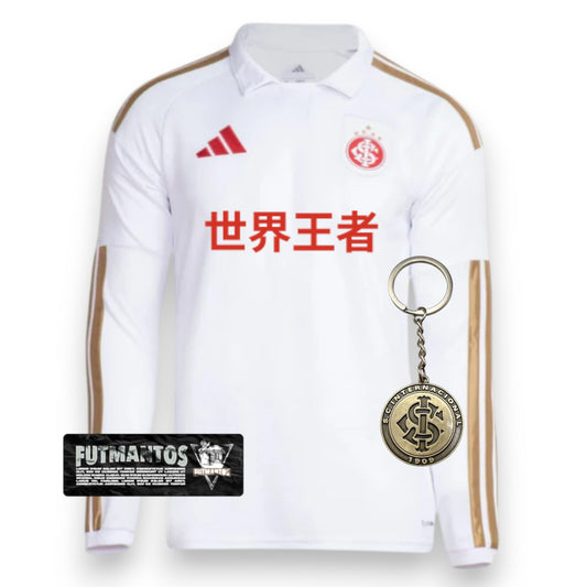 [PRÉ VENDA] Camisa Internacional II 26/27 - Manga Longa - Ed Especial 世界王者  | Futmantos