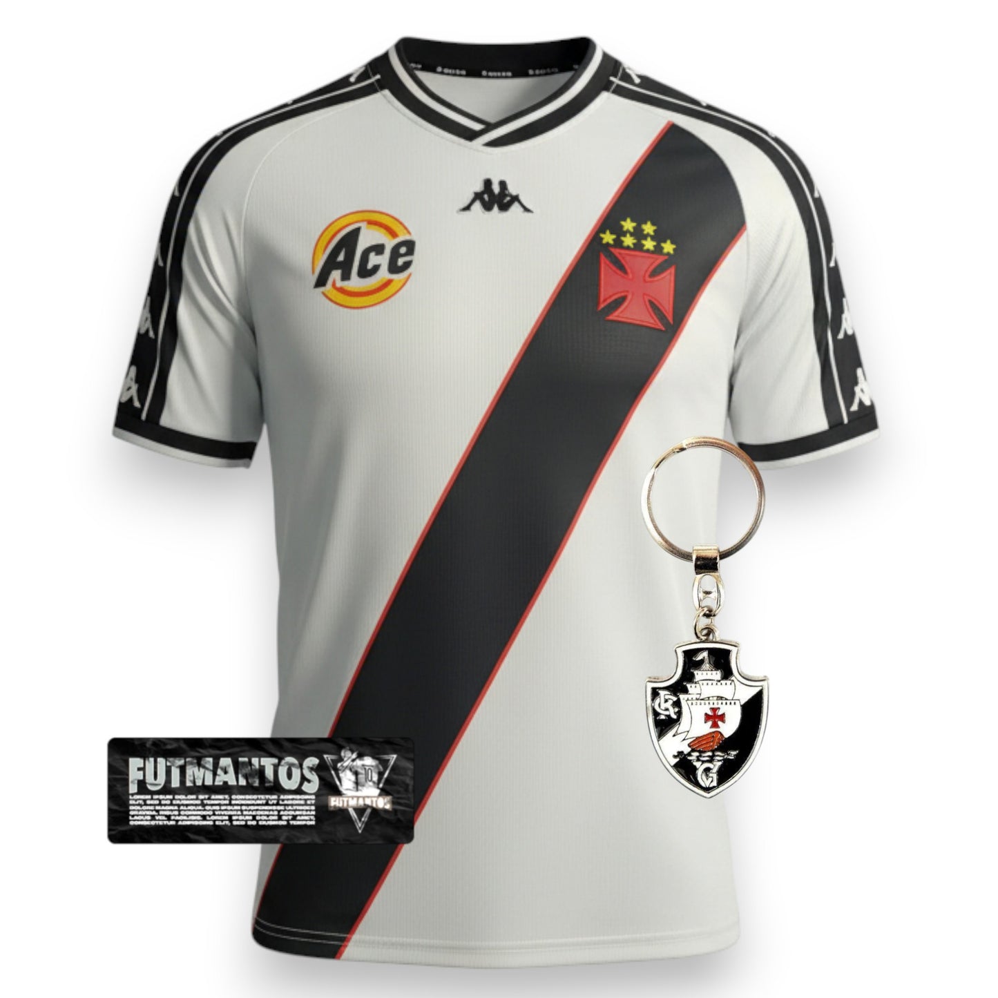 Camisa Vasco Retrô 2000 Branca - | Futmantos