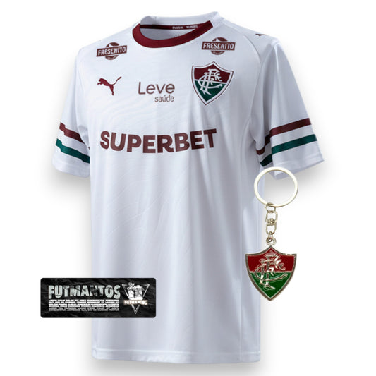 Camisa Fluminense II 26/27 - Branca - Com patrocínios | Futmantos