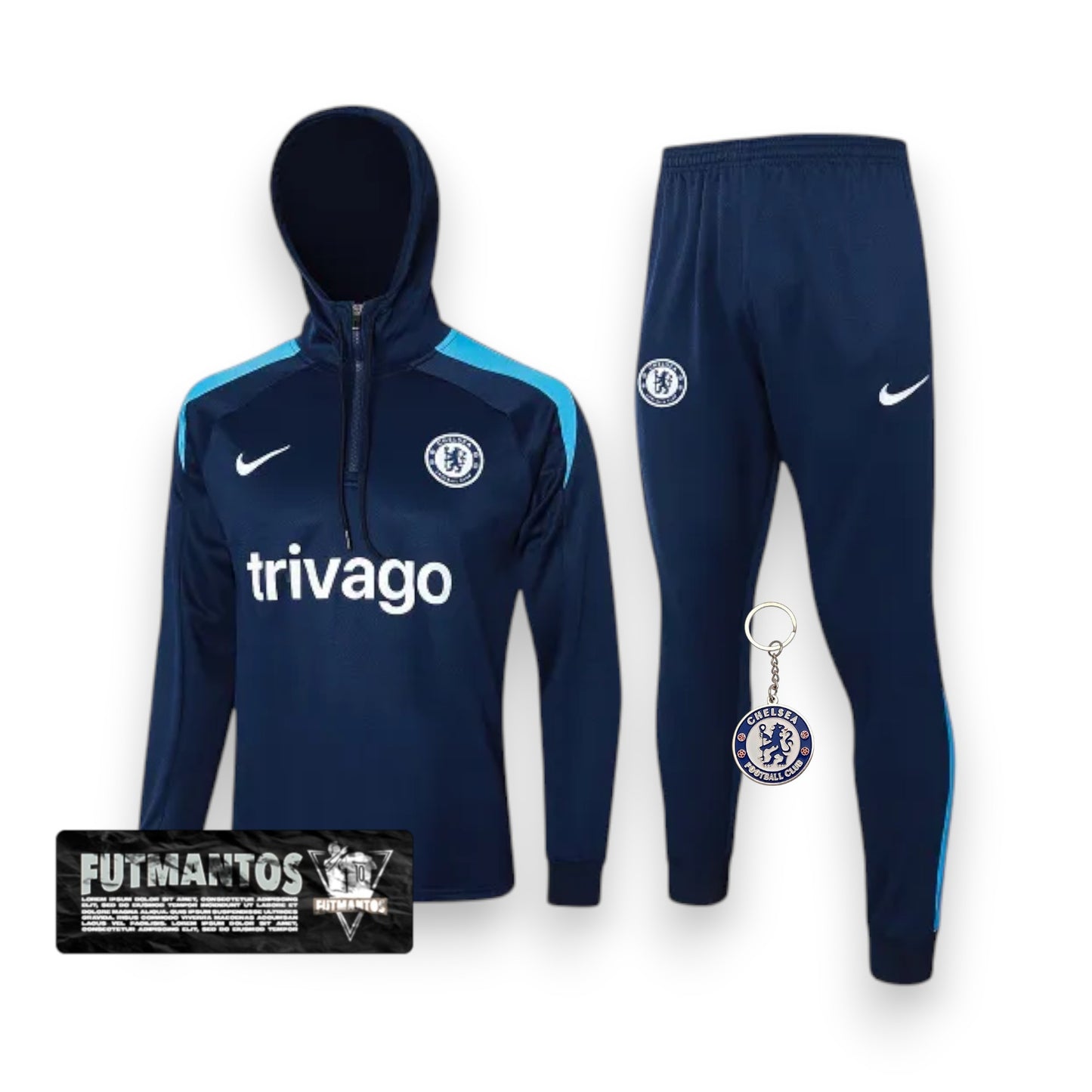Agasalho de treino Chelsea 24/25 - com Capuz  | Futmantos