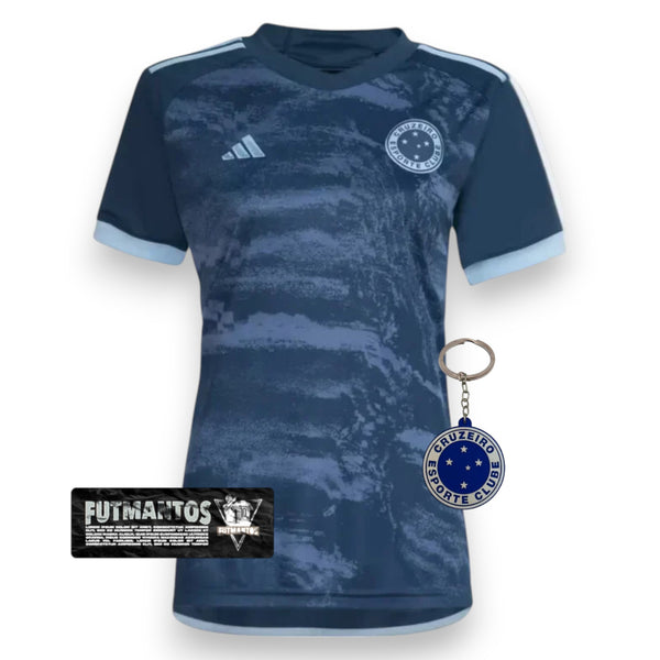 Camisa Cruzeiro III 24/25 Feminina Azul | FutMantos