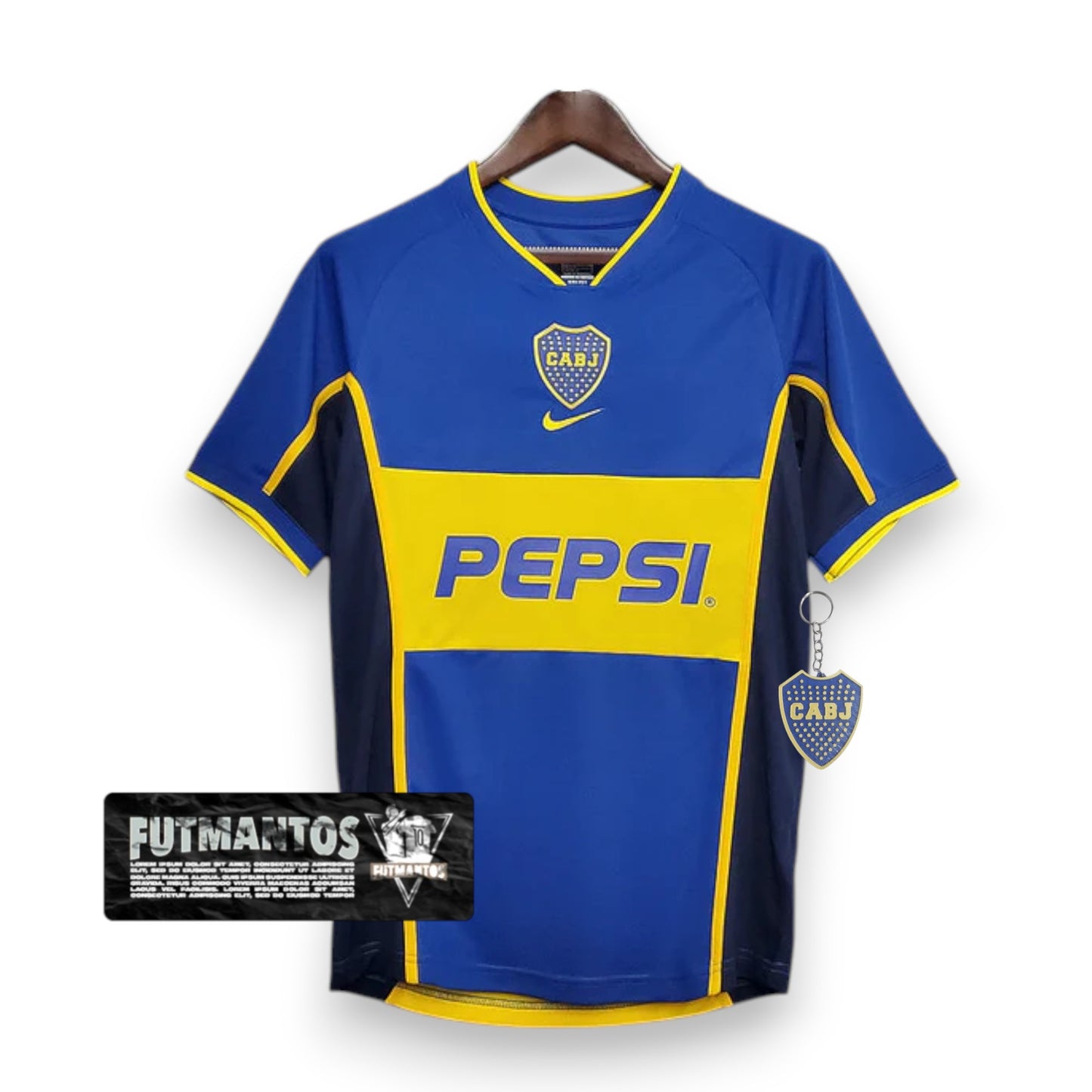 Camisa Boca Juniors Retrô 2002 Azul e Amarela - | Futmantos