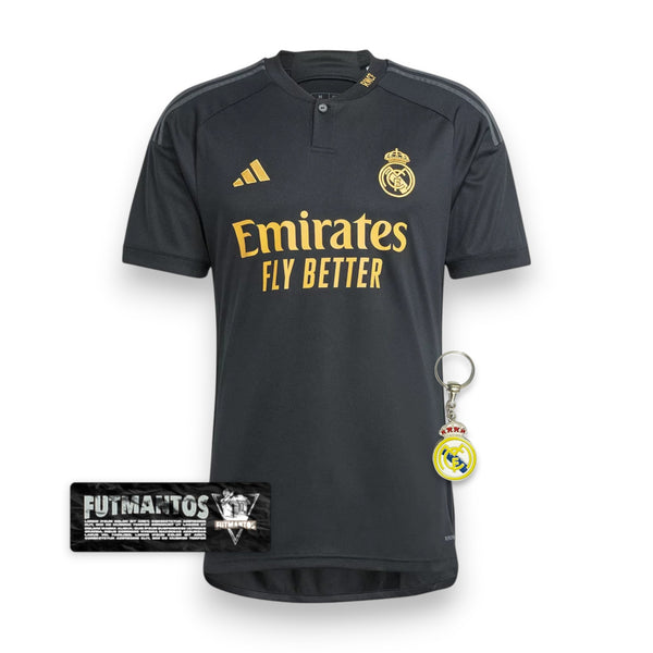 Camisa Real Madrid III 23/24 - Preta | Futmantos