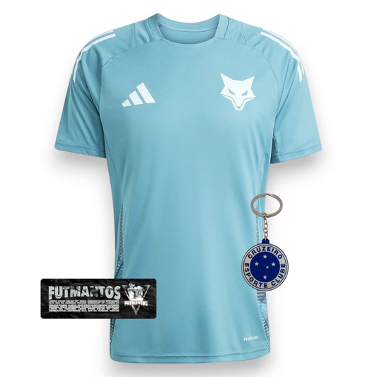 Camisa de Treino Cruzeiro I 25/26 Azul Turquesa | FutMantos