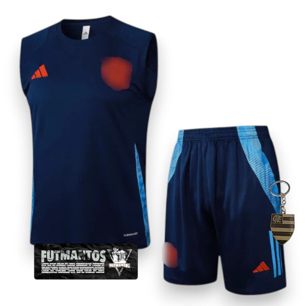 Conjunto CRF Comissão Técnica Regata 25/26 - Azul Escuro | Futmantos