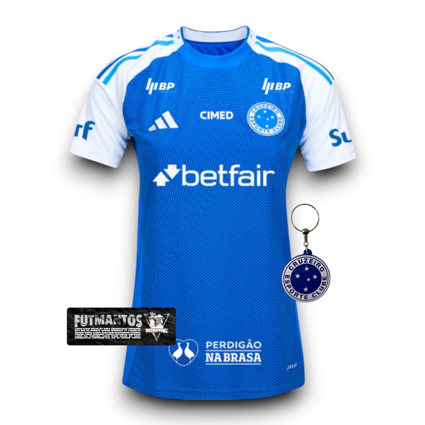 Camisa Cruzeiro l 25/26 - Feminina Com Patrocínio | FutMantos
