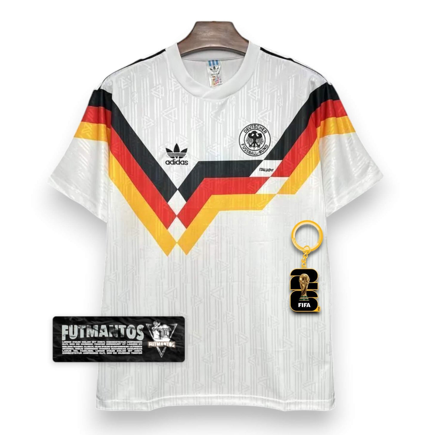 Camisa Alemanha I 1990 Branca Retrô - | Futmantos