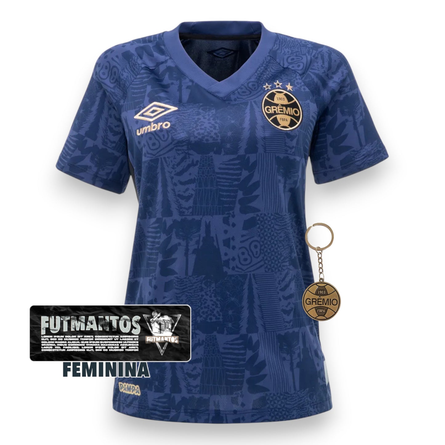 Camisa Grêmio IlI 25/26 - Feminina | Futmantos