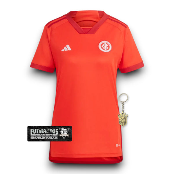 Camisa Feminina Internacional I 23/24 - Vermelho | Futmantos