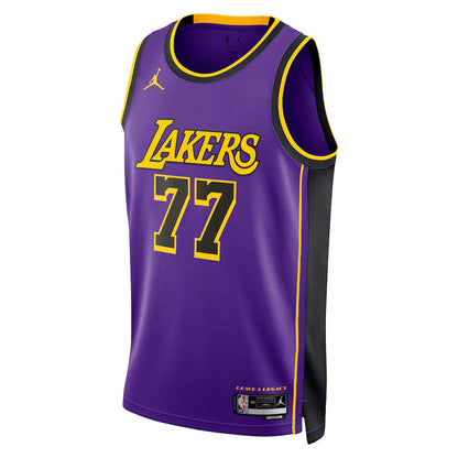 Camisa NBA Luka Dončić - Los Angeles Lakers Statement Edition 2024 - Roxa - Unissex