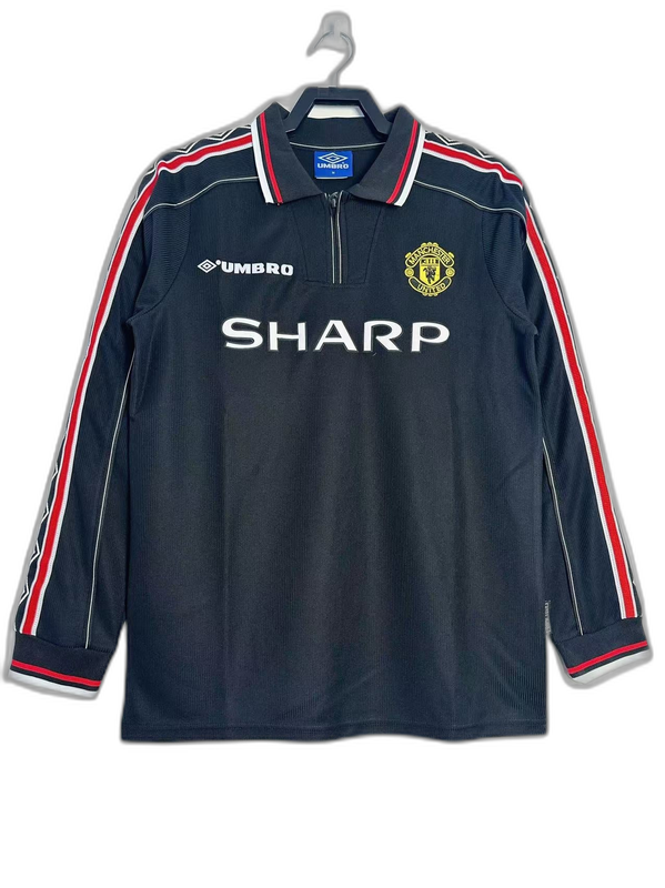 Camisa Manchester United 1998 Goleiro Preto - Versão Retrô