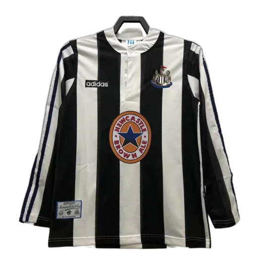 Camisa Newcastle United 95/97 I Home - Versão Retrô Manga Longa