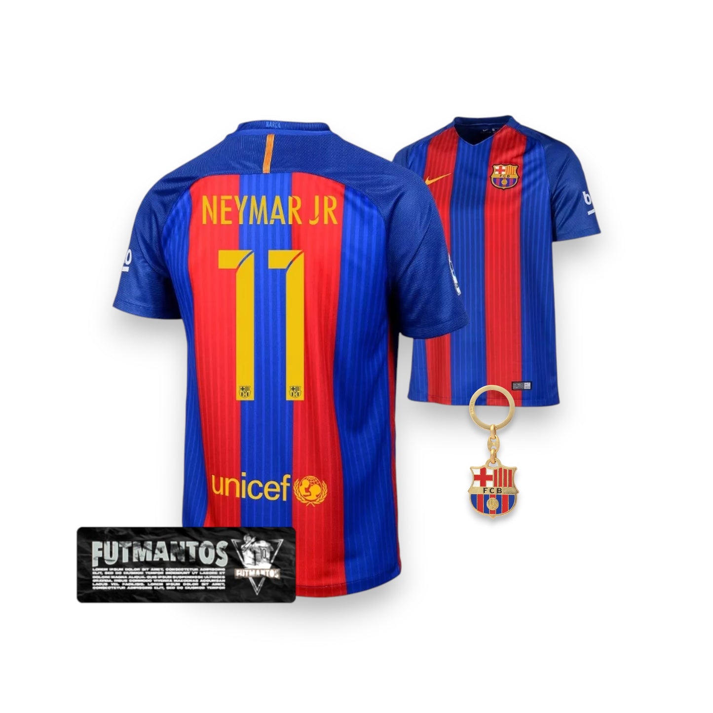 Camisa Barcelona Retro Home Neymar JR 2016/2017 | Futmantos