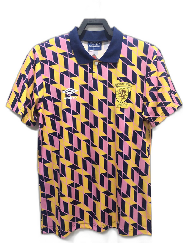 Camisa Escócia 88/89 Amarelo - Versão Retrô