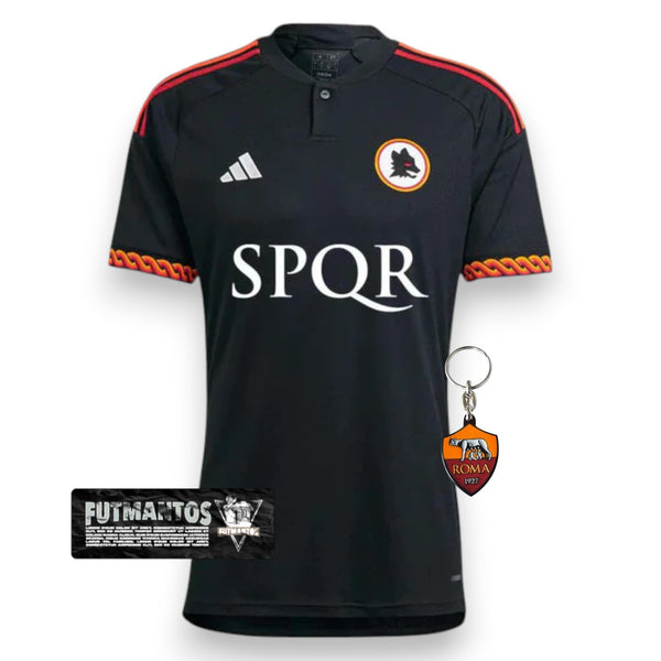 Camisa Roma I 23/24 - Preto | Futmantos